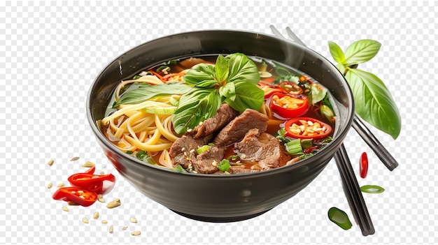 Pho asian concept background isolated on transparent background