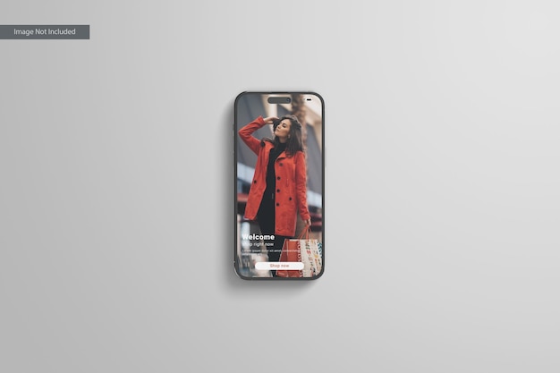 Phone 14 Pro Mockup Top View