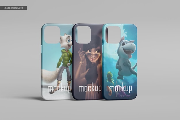 Phone case mockup isolated