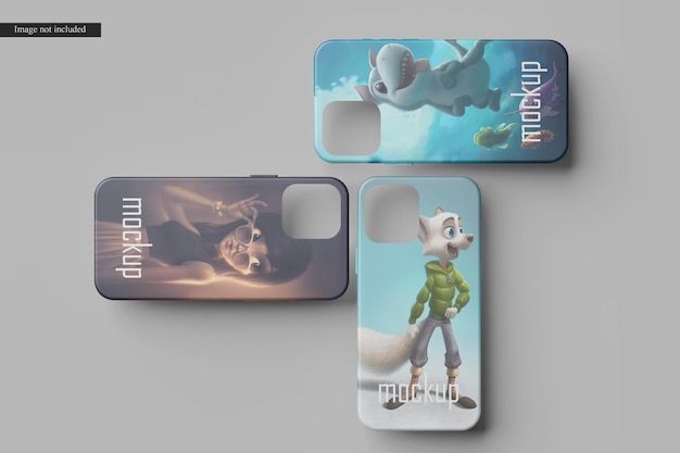 Phone case mockup isolated