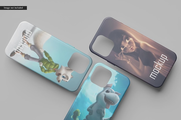 Phone case mockup isolated