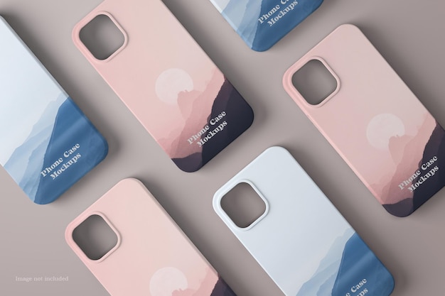 Phone Case Mockup Top View