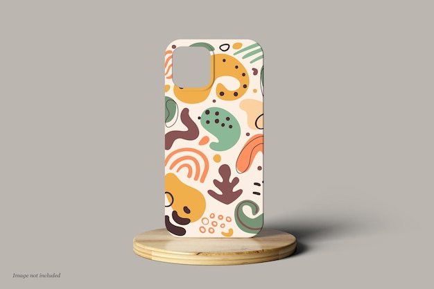 Phone Case Mockup on A Wood Panel