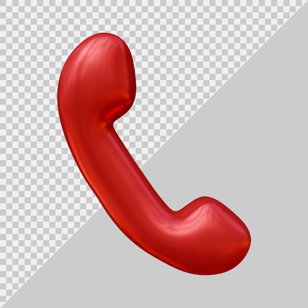 Phone icon logo with 3d modern style