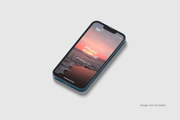 Phone mockup right side view