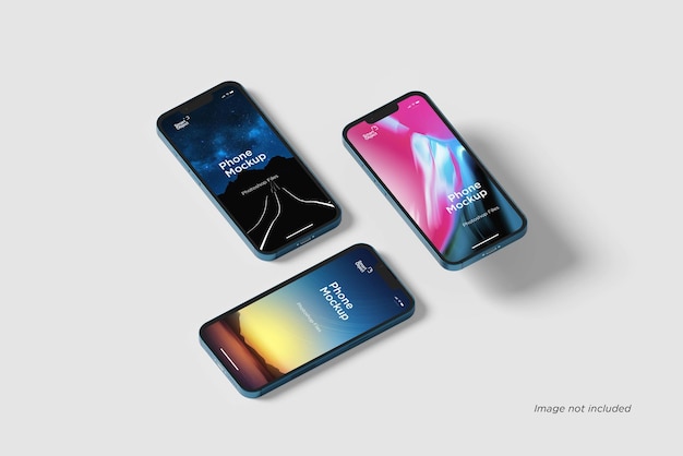 Phone mockup set