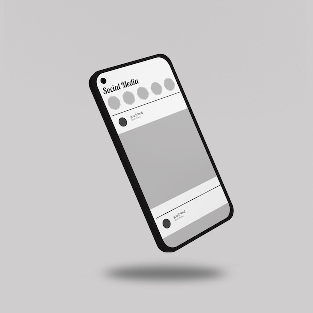 Phone Mockup Social Media