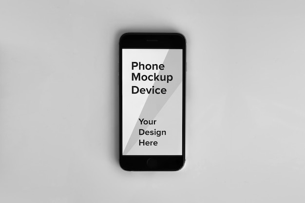 Phone screen logo mockup design