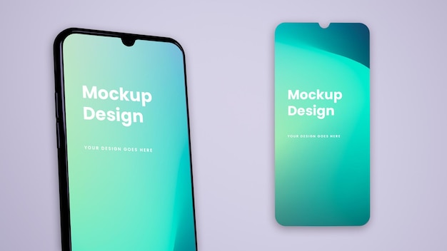 Phone and screen - ui ux mockup