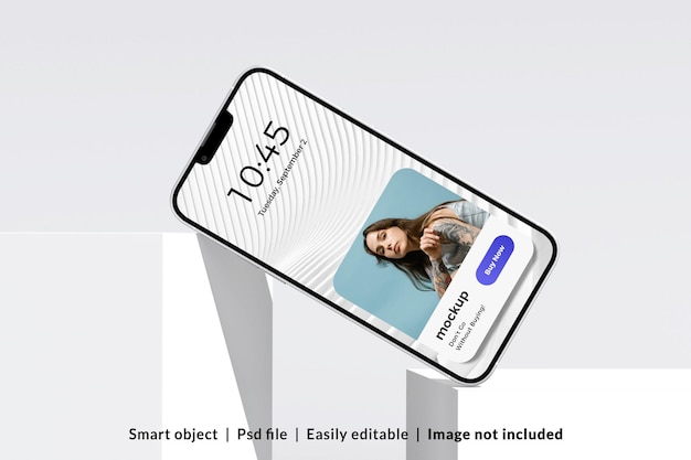 A phone screen with a picture of a woman on it