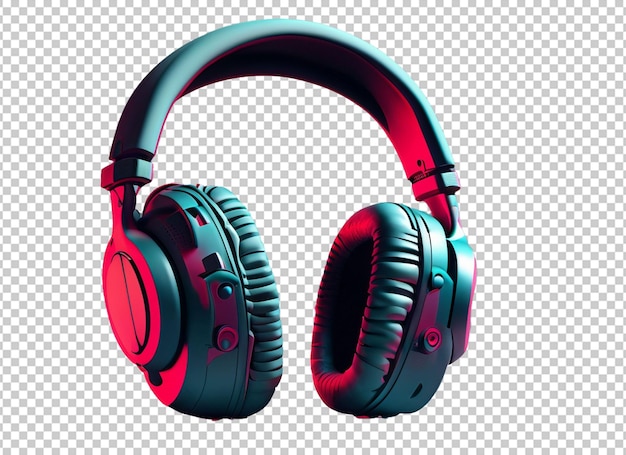 Photo colorful headphones