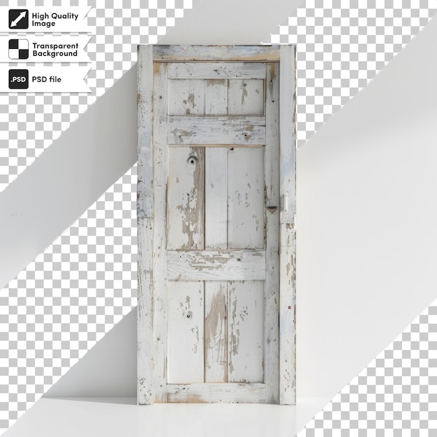 PSD a photo of a door with a black and white background