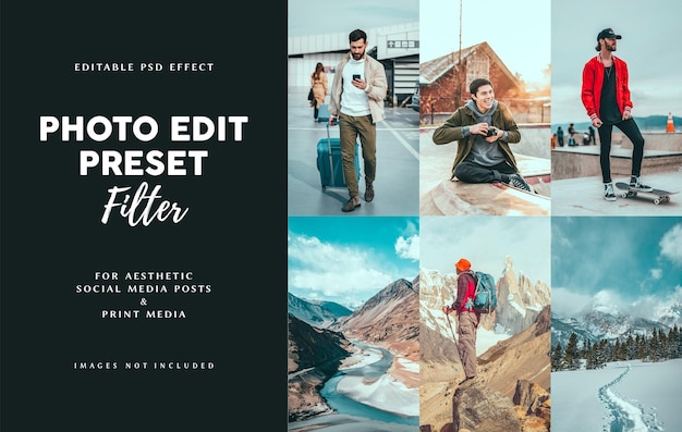 Photo effect for Instagram travel pictures