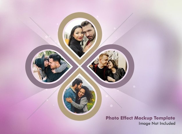 A photo effect mockup for a photo effect mockup.