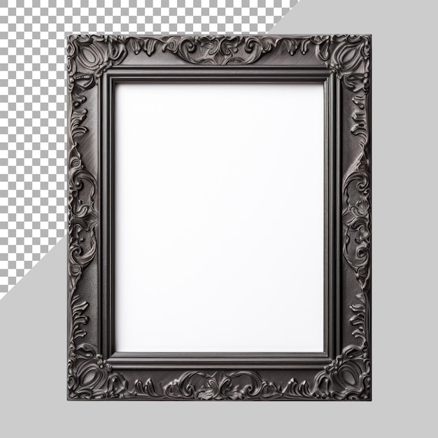 Photo frame empty isolated on transparent background without background PNG