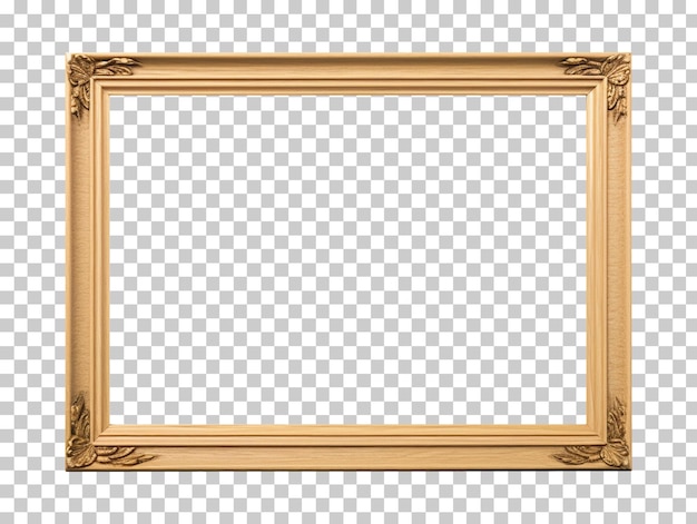 Photo frame isolated on transparent background png psd