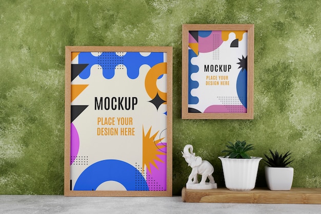 Photo frame mockup design