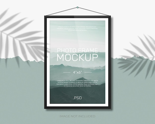 Photo frame mockup design