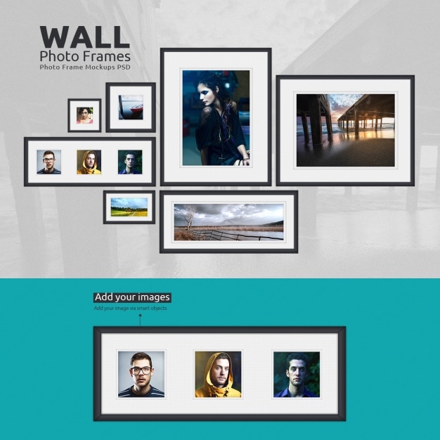 Photo frames mock up design