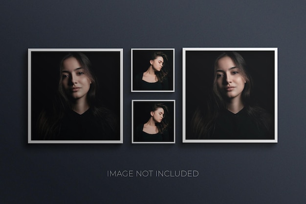 photo frames mockup Premium Psd