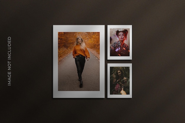 photo frames mockup Premium Psd