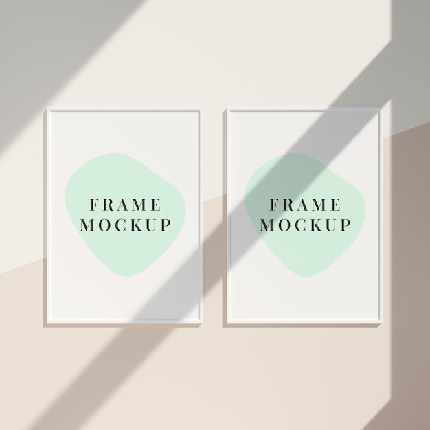 Photo frames mockup