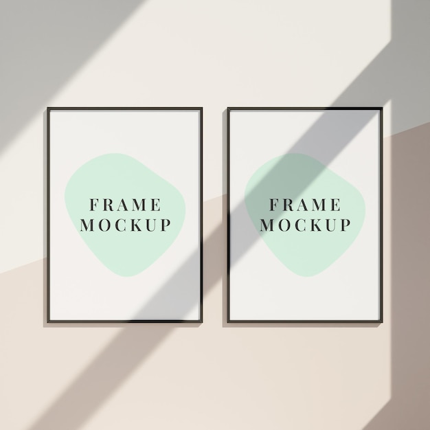 Photo frames mockup