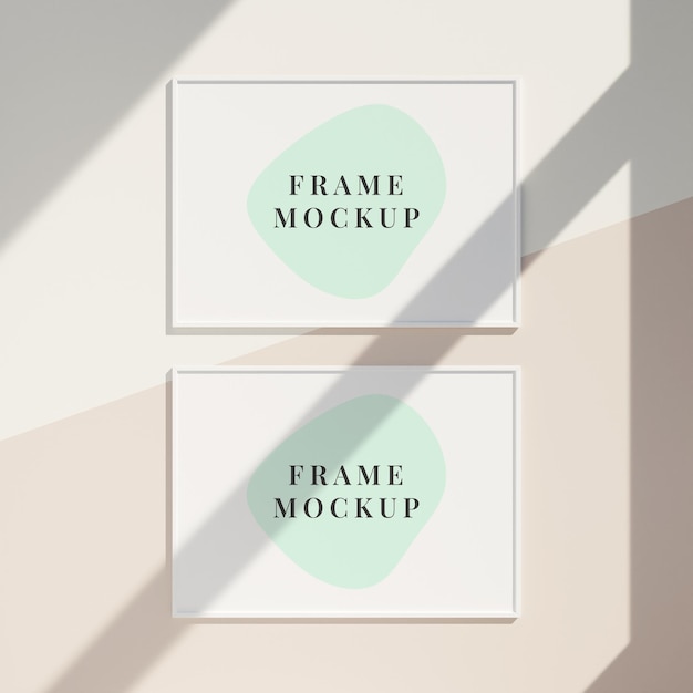 Photo frames mockup