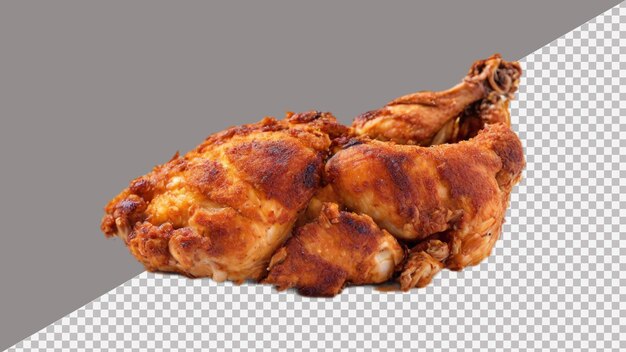 Photo Fried chicken legs isolated on a transparent background