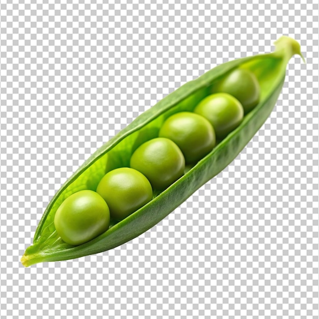 photo green pea on white background the young pod of green peas on a white background