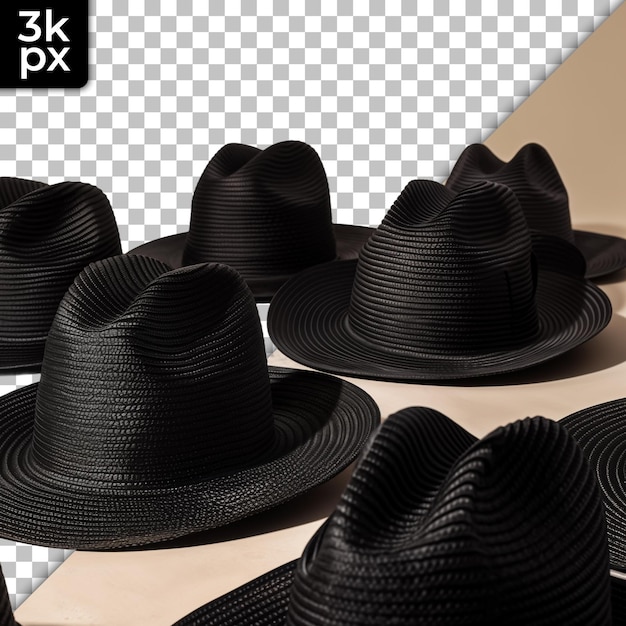 PSD a photo of hats and hats with the words  xm  on the bottom