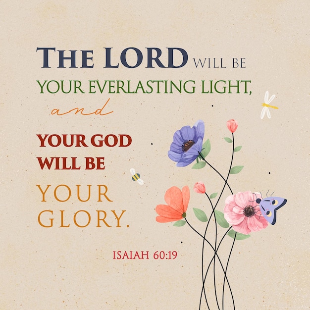 PSD photo the lord will be your everlasting light and your god will be your glorythe lord will be your e