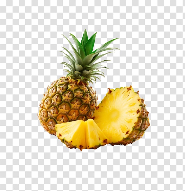 Photo pineapple isolated on alpha background psd and png