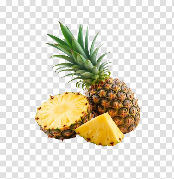 Photo pineapple isolated on alpha background psd and png