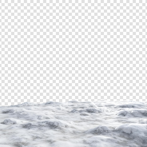 PSD a photo of a snow covered field with a white snow on a transparent background