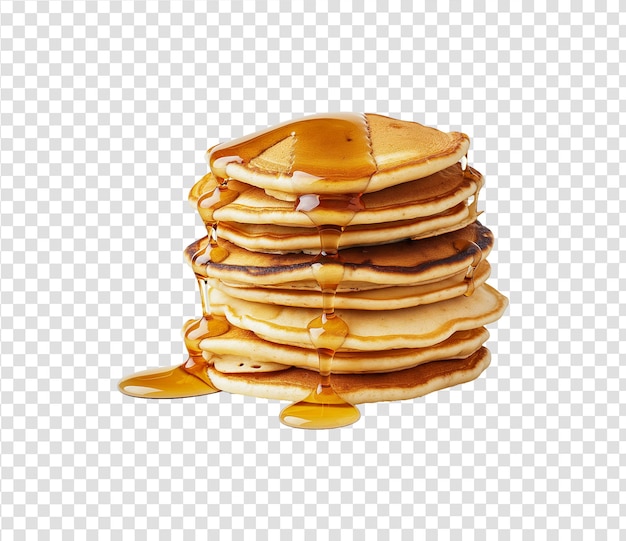 Photo stack of pancakes top with honey