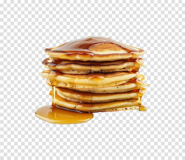 Photo stack of pancakes top with honey