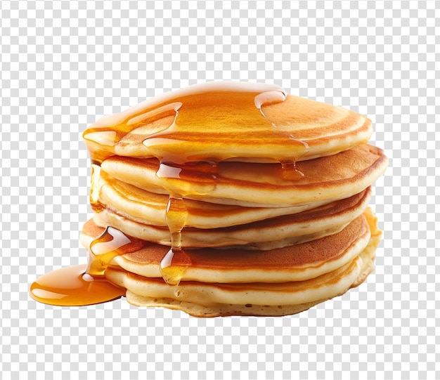 Photo stack of pancakes top with honey