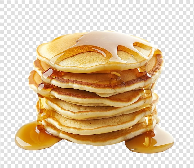 Photo stack of pancakes top with honey