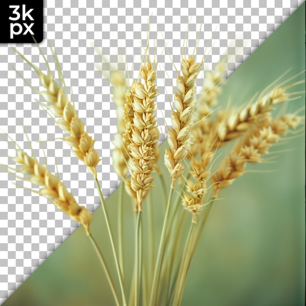 PSD a photo of wheat and a photo of the logo for the photo of wheat