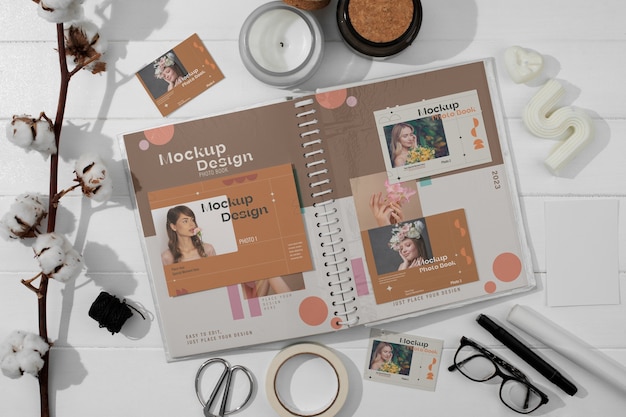 Photographic album mock-up design