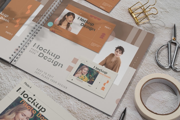 Photographic album mock-up design