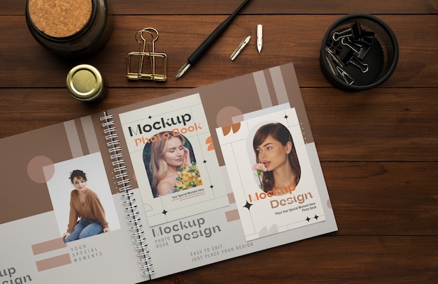 Photographic album mock-up design