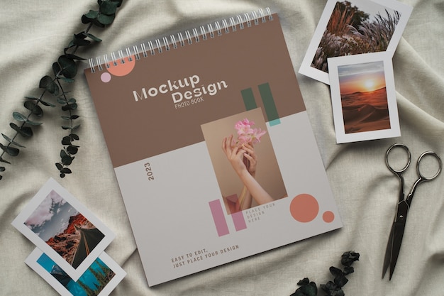 Photographic album mock-up design