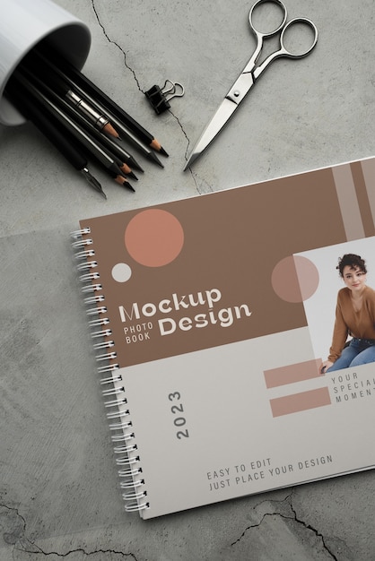 Photographic album mock-up design