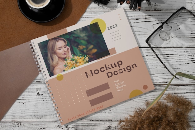 Photographic album mock-up design