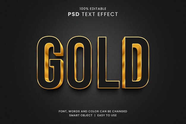 Photoshop gold text effect