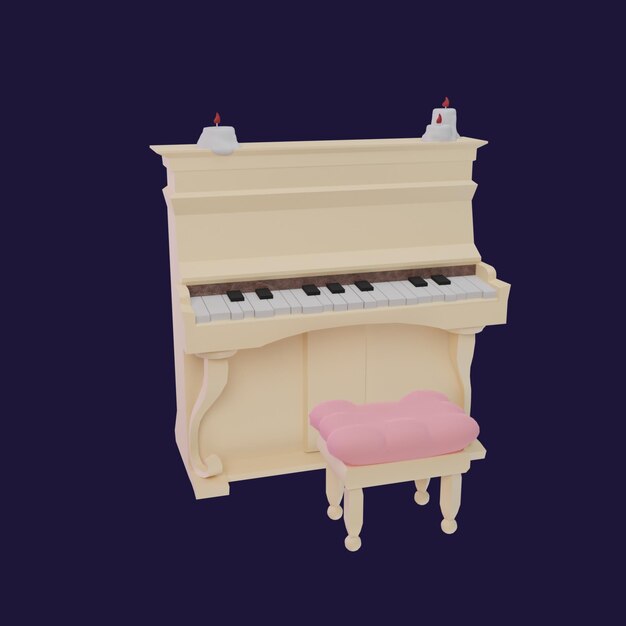 PSD piano icon transparent bacground