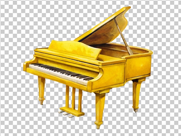 Piano isolated on transparent background