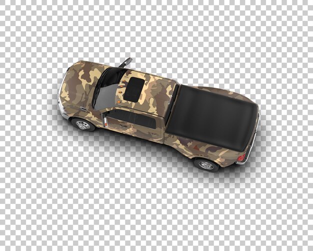 Pickup Truck isolated on background 3d rendering illustration